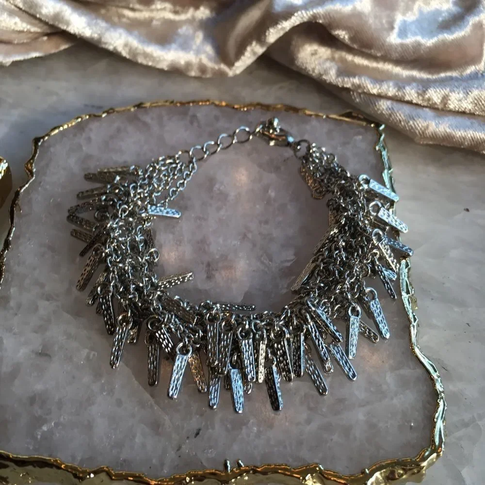 SILVER FRINGE Bracelet!